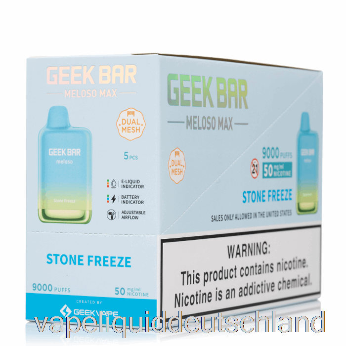 [5er-Pack] Geek Bar Meloso Max 9000 Einweg-Vape-Liquid